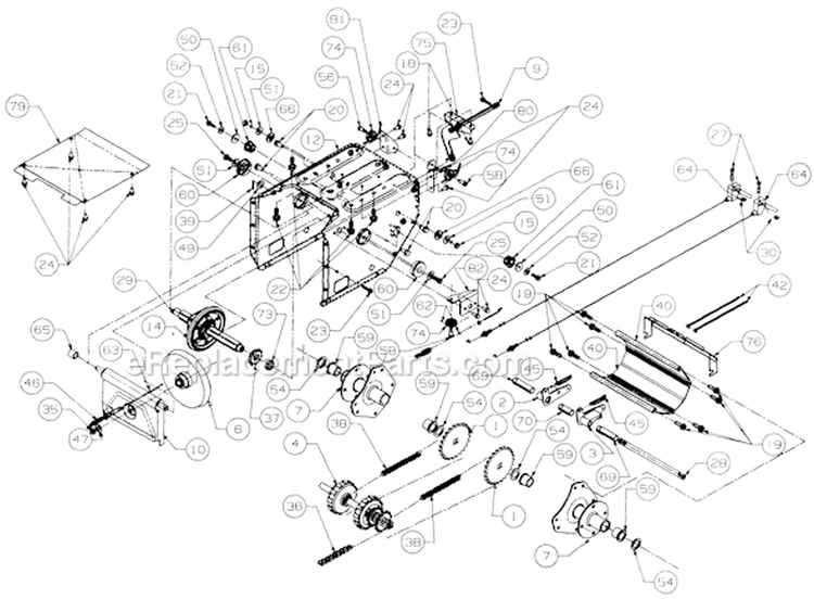 Page E Diagram and Parts List for 316E753F701 1996 Yard Man Snow Blower